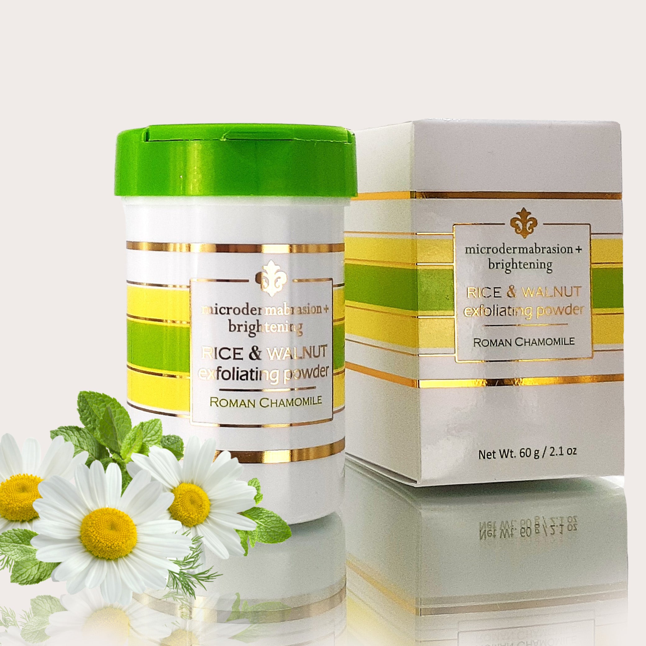Rice and Walnut Exfoliating Powder - Roman Chamomile
