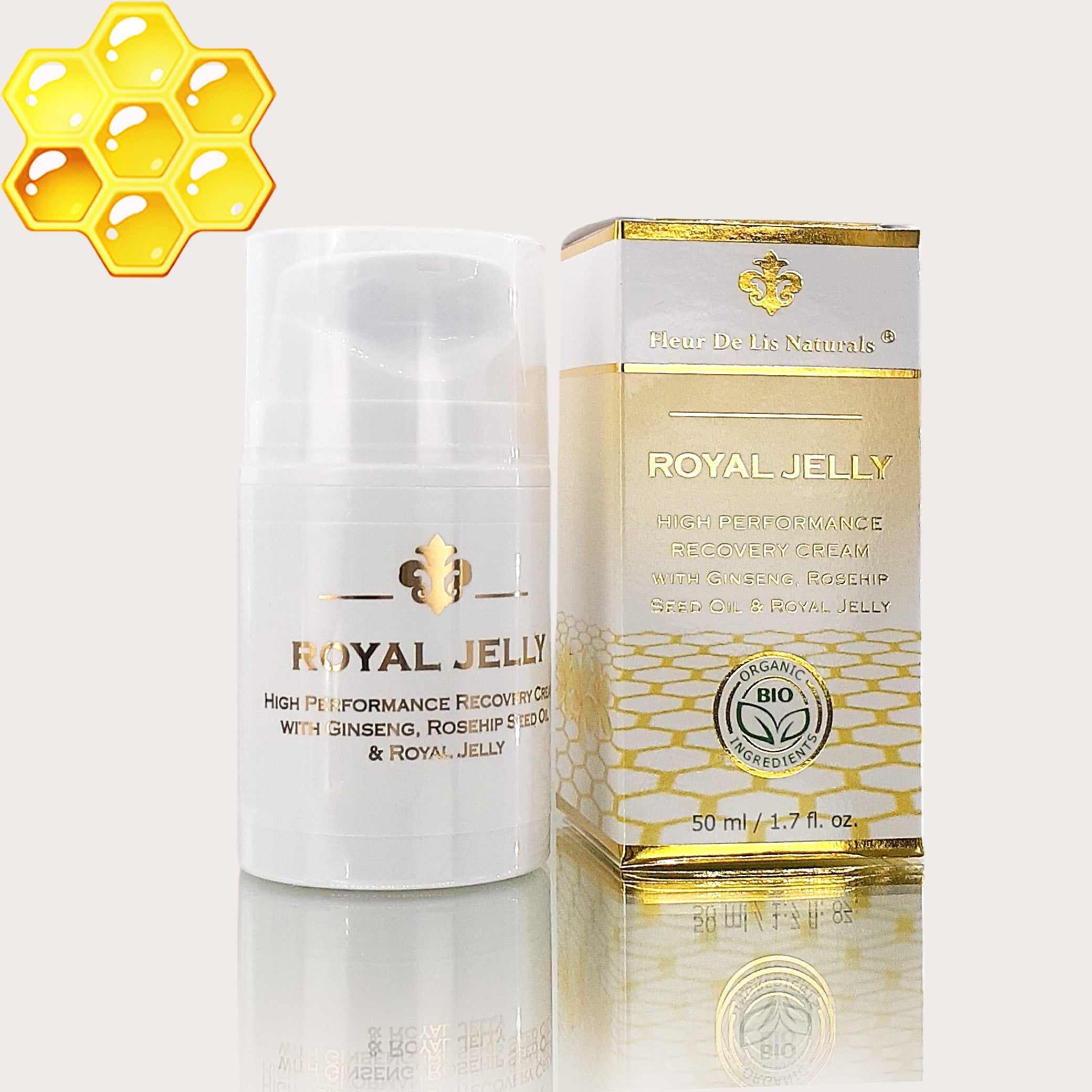 Royal Jelly - All Natural High Performance Anti-Aging Face Moisturizer